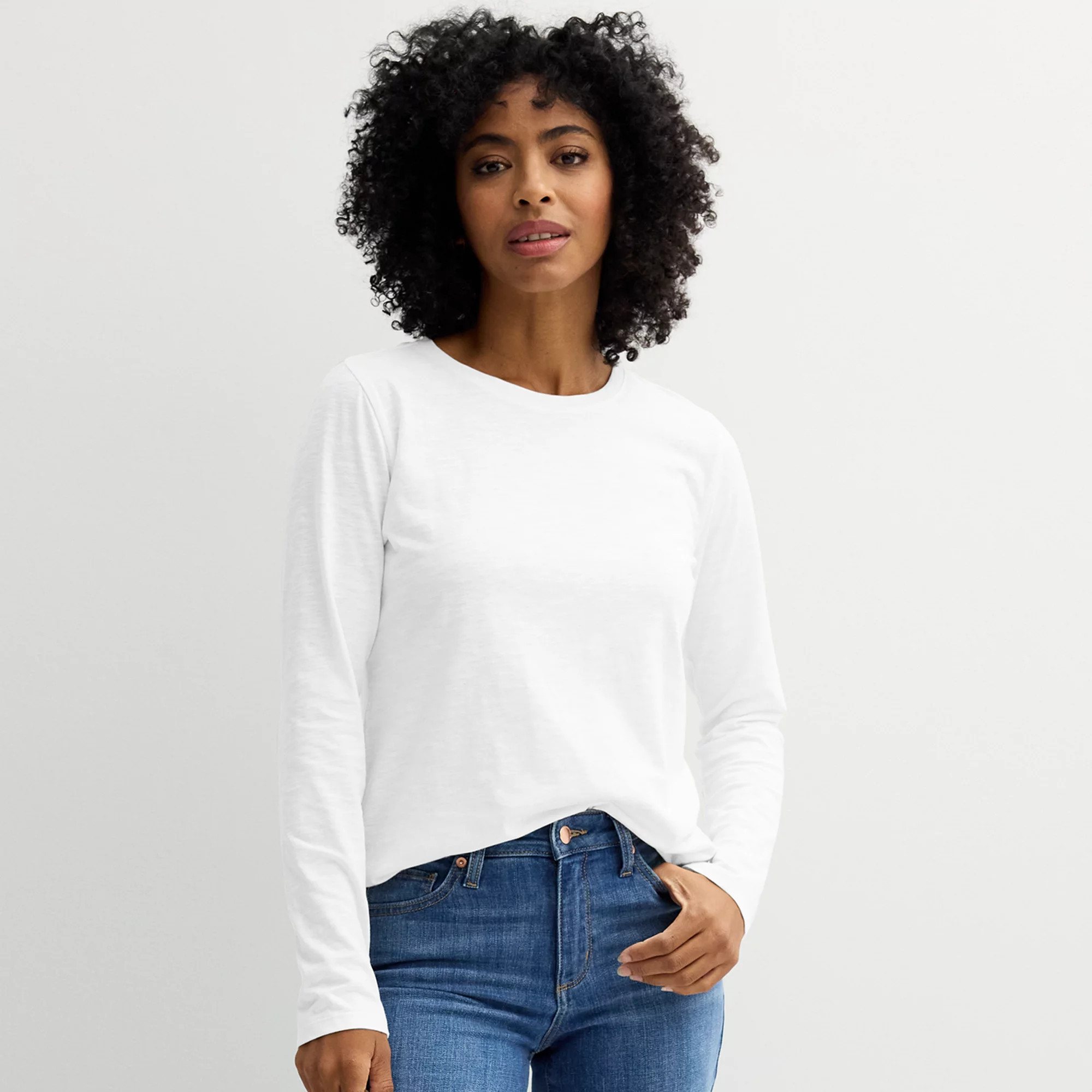 Women's Sonoma Goods For Life® Everyday Long Sleeve Crewneck Tee | Kohl's