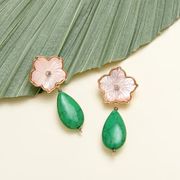 Paloma Drop Earrings Green Multi | Mignonne Gavigan