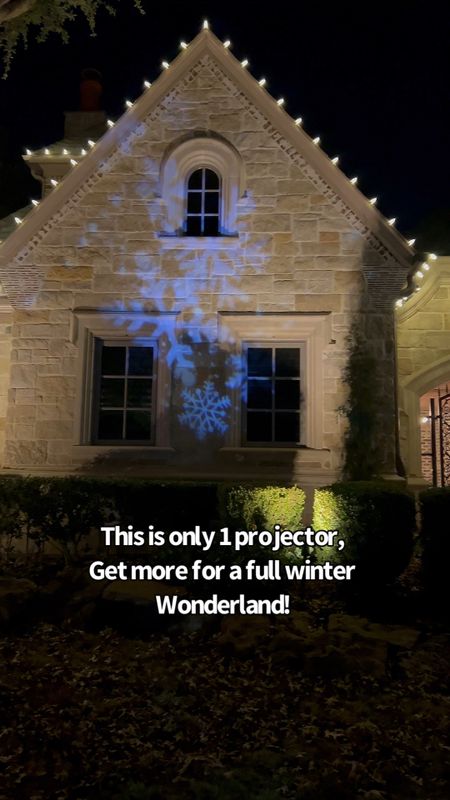 Added some movement to our outdoor Christmas decor! This snowflake projector is only $30 and adds something fun. I suggest adding multiple for full effect (this is only 1) 

#LTKSeasonal #LTKVideo #LTKHoliday