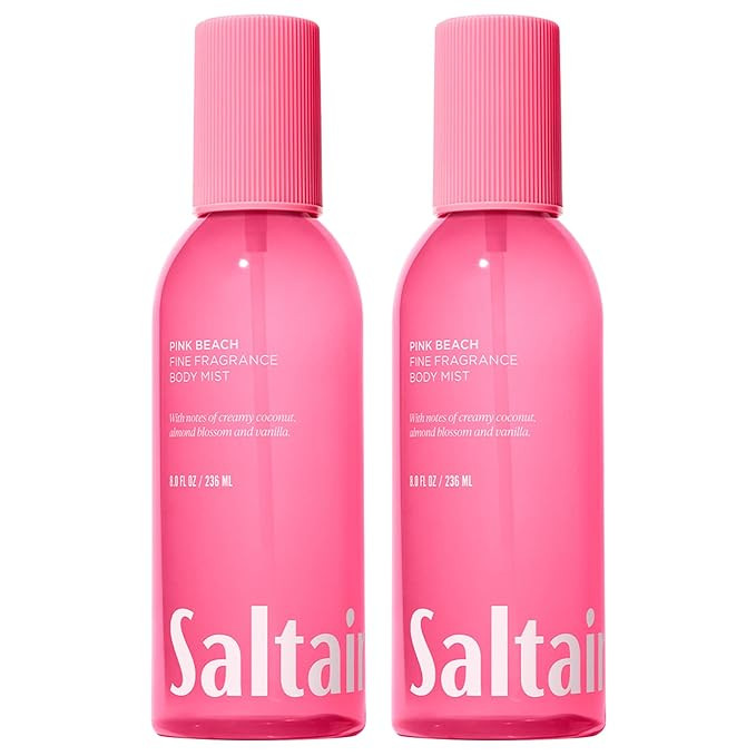 Saltair Body Mist 2 Pack - Fine Fragrance, Lightweight Body Spray Mist with Pink Beach Scent. Lon... | Amazon (US)