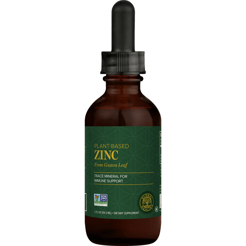 Liquid Zinc Supplement | Plant-Based | Global Healing | Global Healing Center