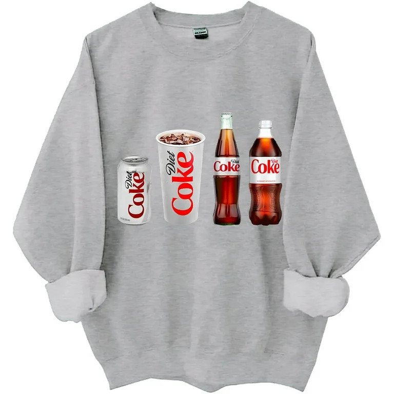 Diet Coke Sweatshirt, Diet Coke Lover Tshirt, Funny Soda Shirt, Coke Lover Gift, Diet Coke Long S... | Walmart (US)