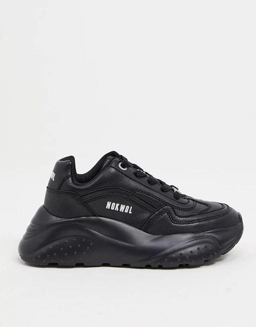 Nokwol Annalise chunky sneakers in black | ASOS (Global)