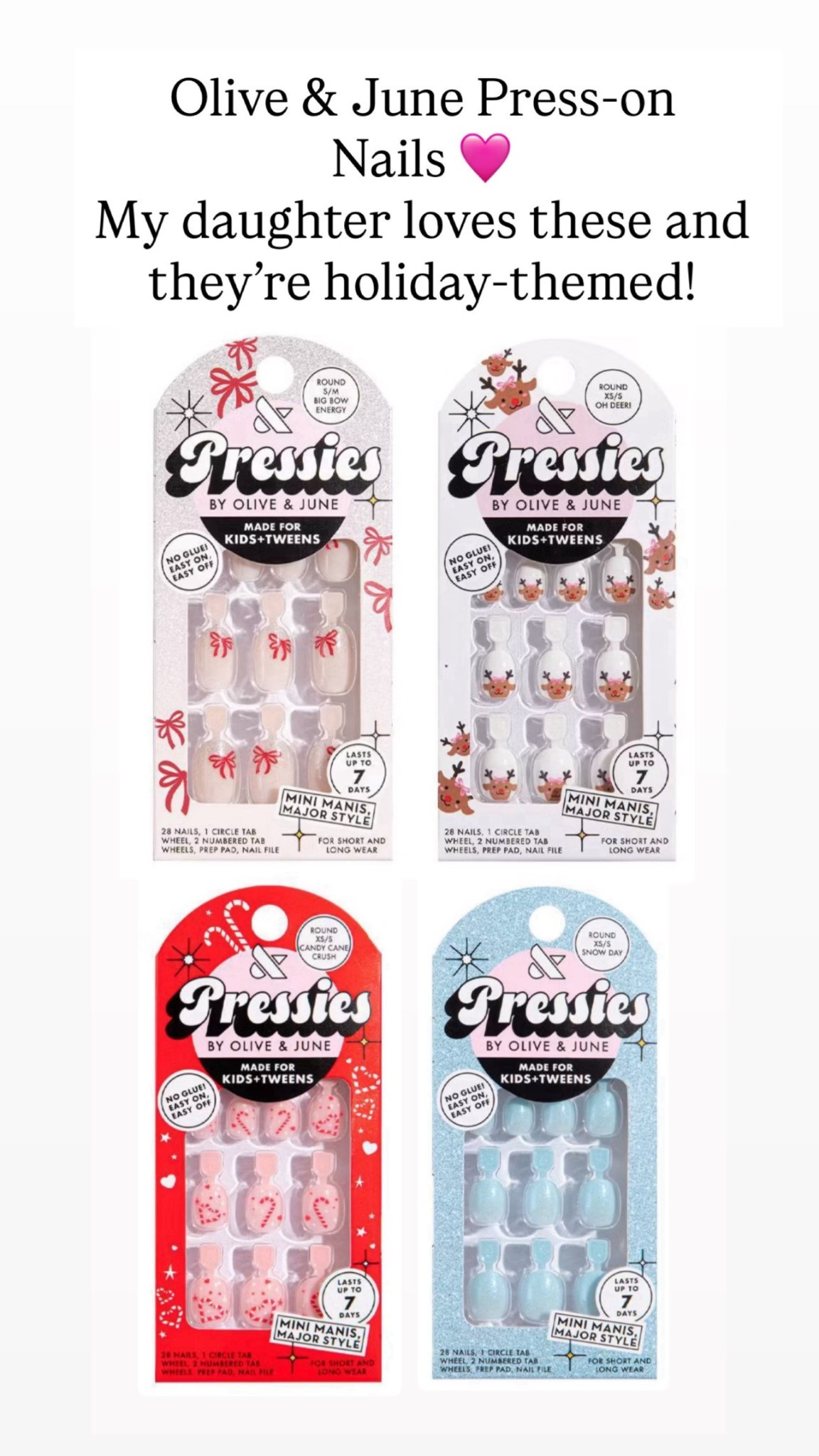 Cutest press on nails 

#LTKBeauty #LTKHoliday #LTKGiftGuide