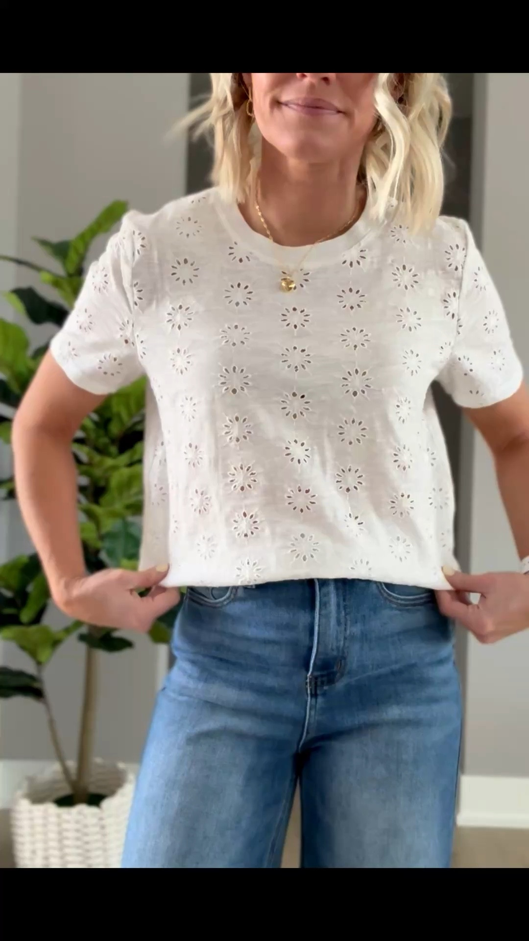I love this white eyelet top from @maurices! It’s the perfect elevated basic top for spring! Use code: LTK10 for 10% off! 

#LTKSeasonal #LTKPetite #LTKOver40