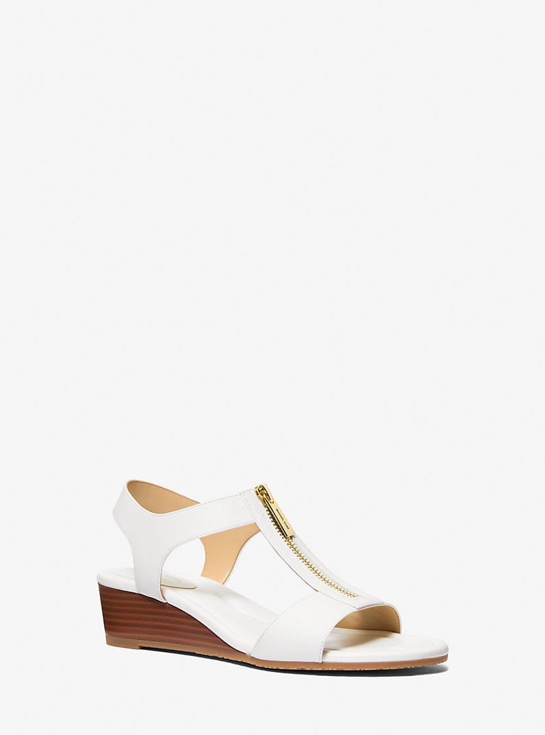 Berkley Leather Wedge Sandal | Michael Kors US