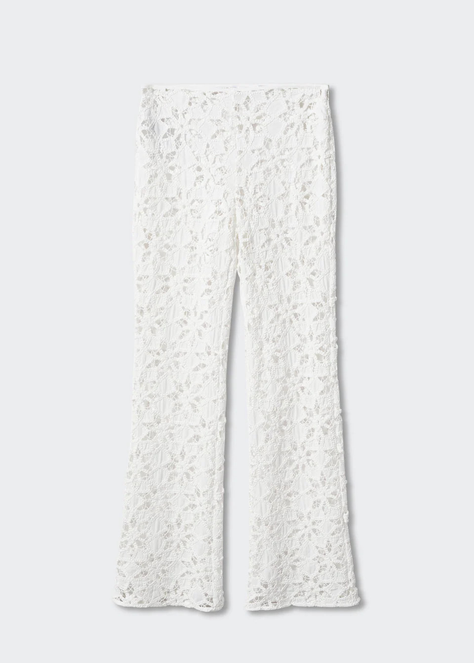 Crochet palazzo pants | MANGO (US)