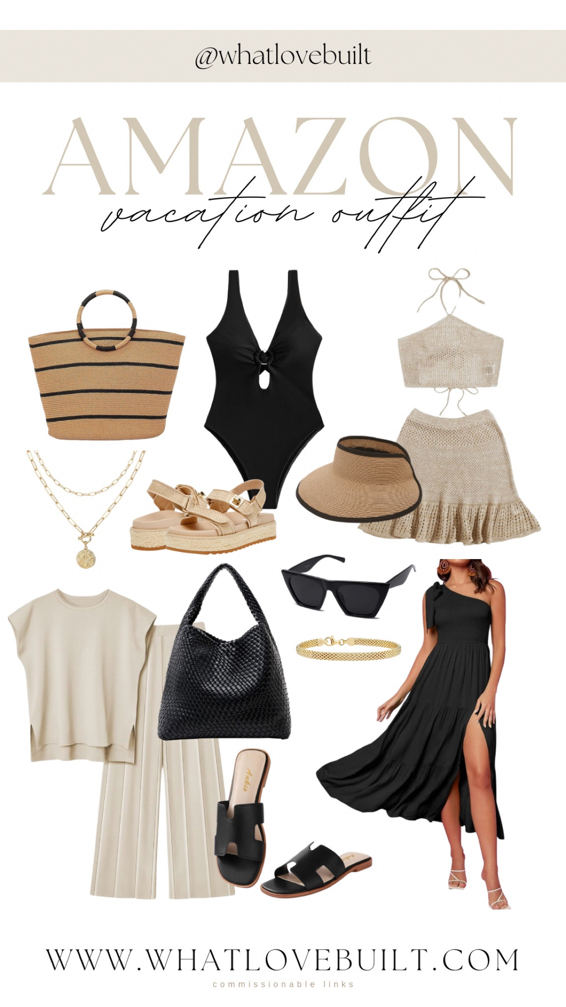 Amazon vacation outfit ideas! Travel in style with these affordable beachwear and airport ootd finds! 

#travel #beach #vacation #pack #whattopack #tropical #trip #vacay #beachtrip #beachvacation #swim #swimsuit #accessories #jewelry #amazon #amazonfind #springbreak #summer #sandals

#LTKtravel #LTKfindsunder50 #LTKstyletip