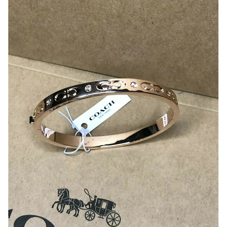 Coach Kissing C Hinged Bangle (Rose Gold) | Walmart (US)