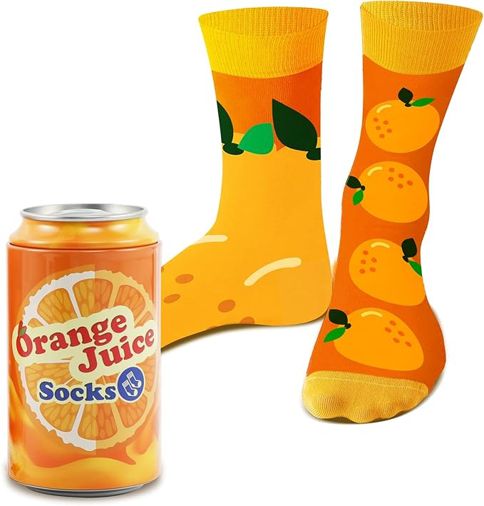 AGRIMONY Funny Coffee Beer Orange Juice Can Socks for Men Women -If You Can Read This Brin... | Amazon (US)