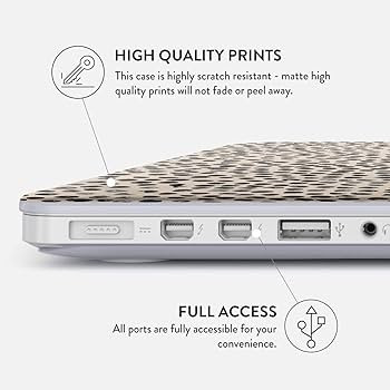 BURGA Hard Case Cover Compatible with MacBook Air 13 Inch Case, Model: A1466 / A1369 13-13.3 Inch... | Amazon (US)