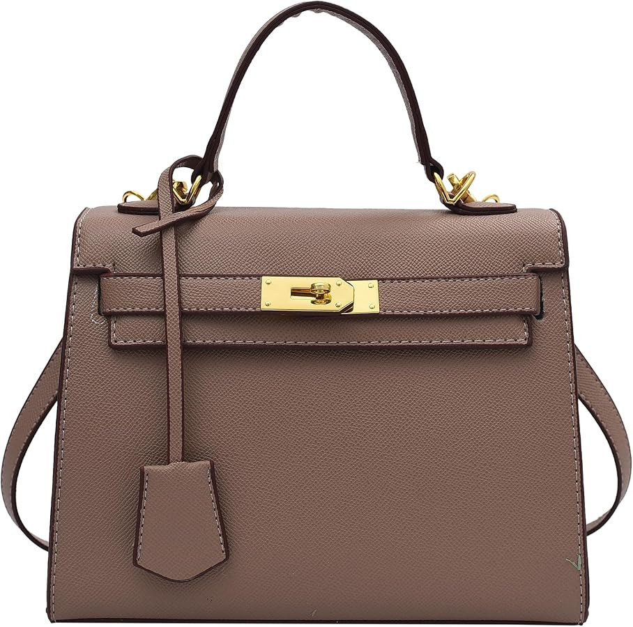 Women's Top Handle Satchel with Detachable Strap Top Handle Bag Designer Leather Crossbody Bag Ha... | Amazon (US)