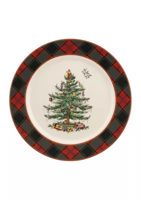 Spode Christmas Tree Tartan Buffet Plate | Belk