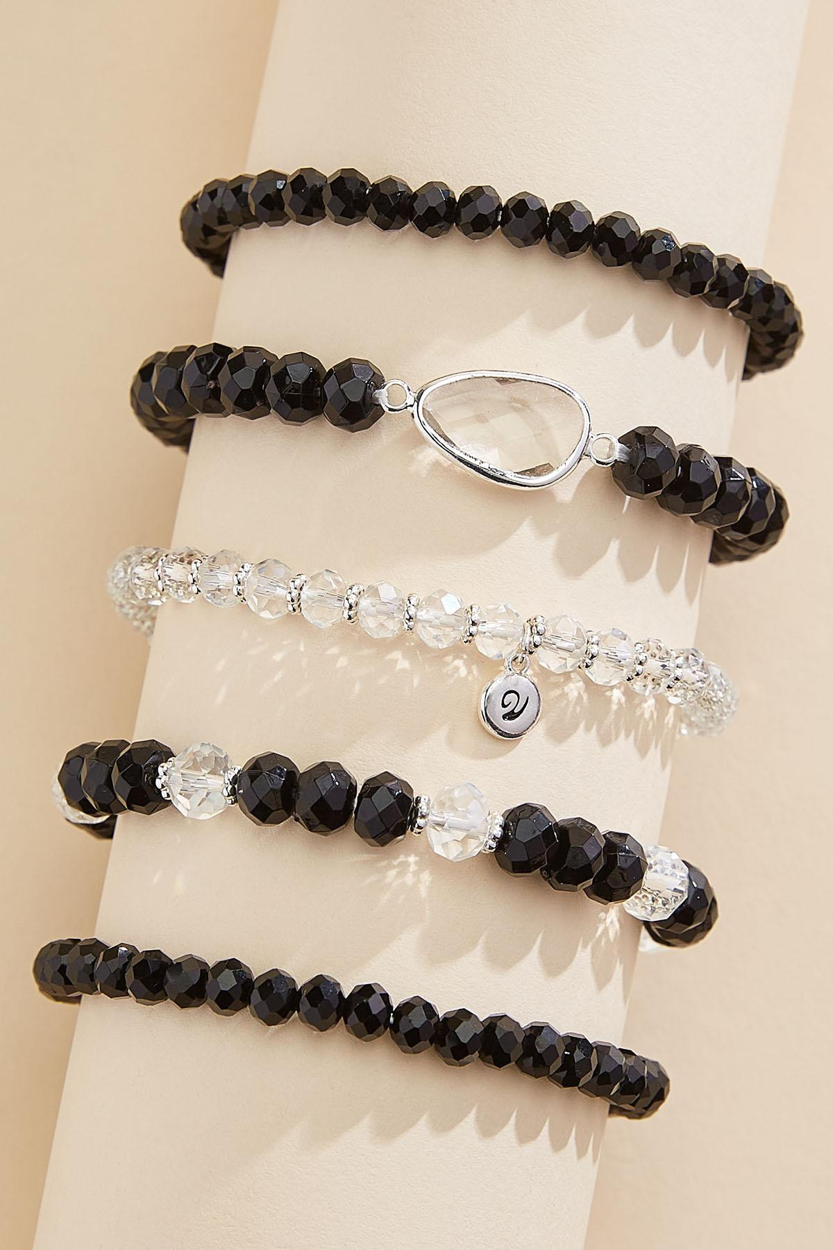 contrast bead bracelet set | Versona