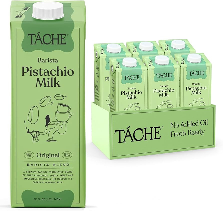 Táche Pistachio Milk - Barista Blend - Rich, Creamy, Lightly Sweet, Plant-Based Milk & Coffee Cr... | Amazon (US)
