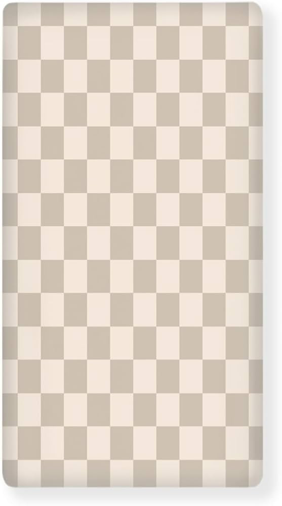 Checkered Baby Crib Sheets for Boys Girls Plaid Geometric Gingham Fitted Crib Sheet for Standard ... | Amazon (US)