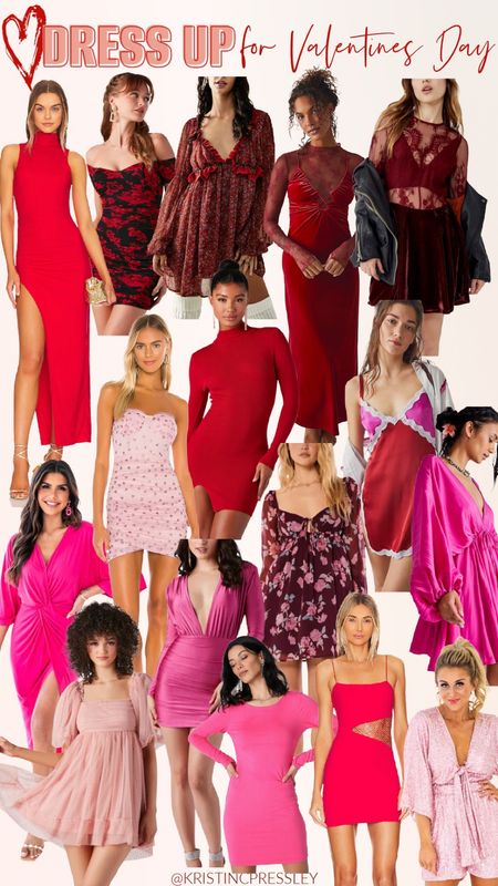 Dresses perfect for Valentine’s Day. Red dress. Pink dress. Date night outfit. Mini dress. Spring dress. Sexy dress.

#LTKstyletip #LTKunder100 #LTKSeasonal