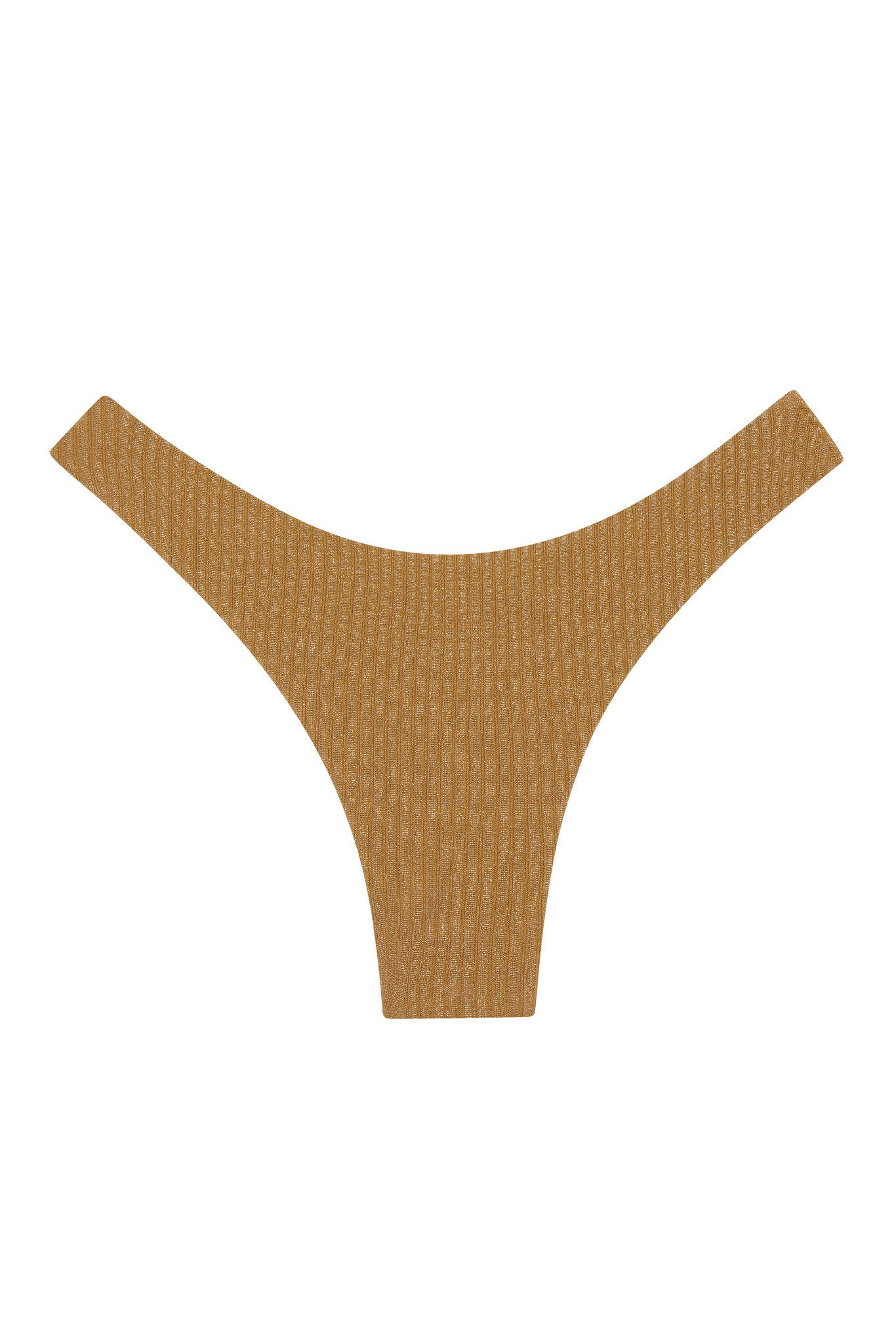 Byron Bottom - Antique Gold Lurex Rib | Monday Swimwear