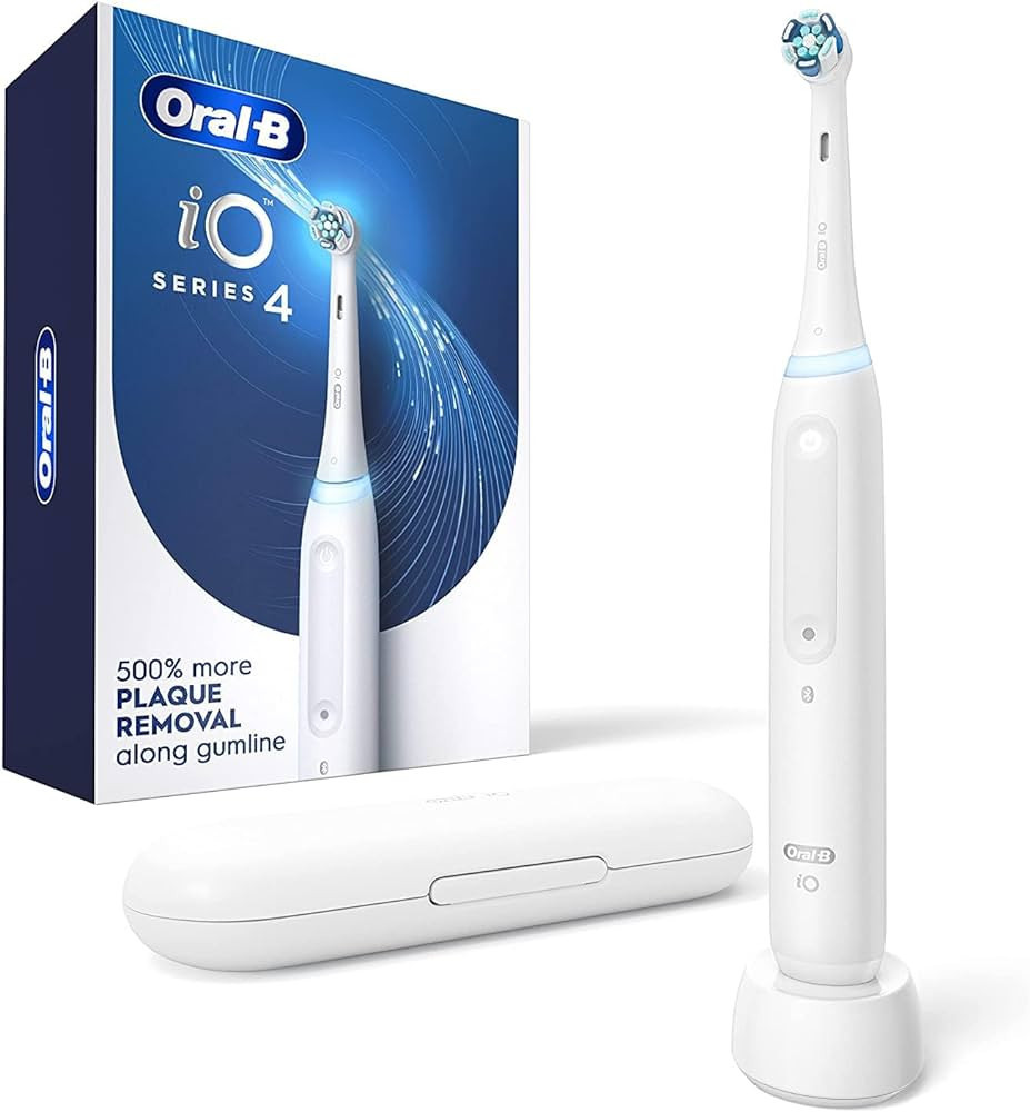 Oral-B iO Series 4 Electric Toothbrush with (1) Brush Head, Rechargeable, White | Amazon (US)