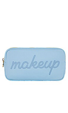 Stoney Clover Lane Periwinkle Makeup Embroidered Small Pouch in Periwinkle from Revolve.com | Revolve Clothing (Global)
