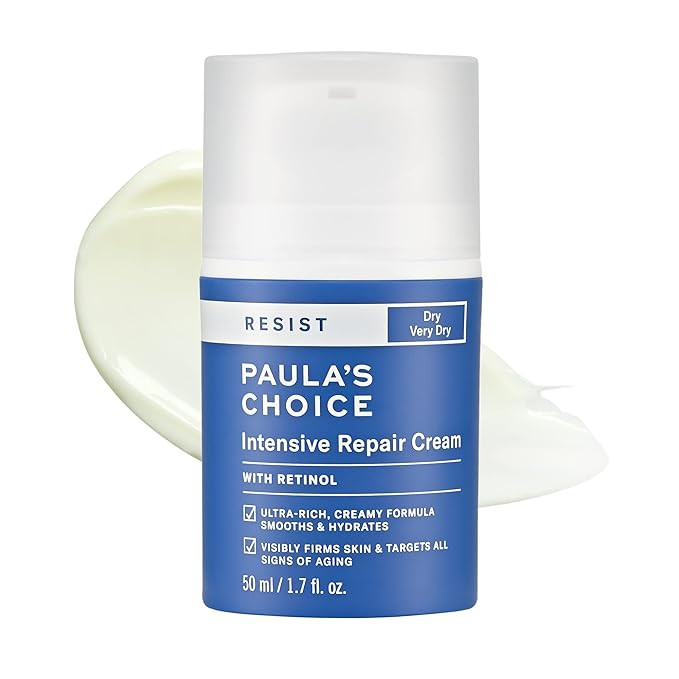 Paula's Choice RESIST Intensive Repair Cream with Retinol, Hyaluronic Acid & Jojoba, Concentrated... | Amazon (US)