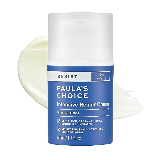 Paula's Choice RESIST Intensive Repair Cream with Retinol, Hyaluronic Acid & Jojoba, Concentrated... | Amazon (US)