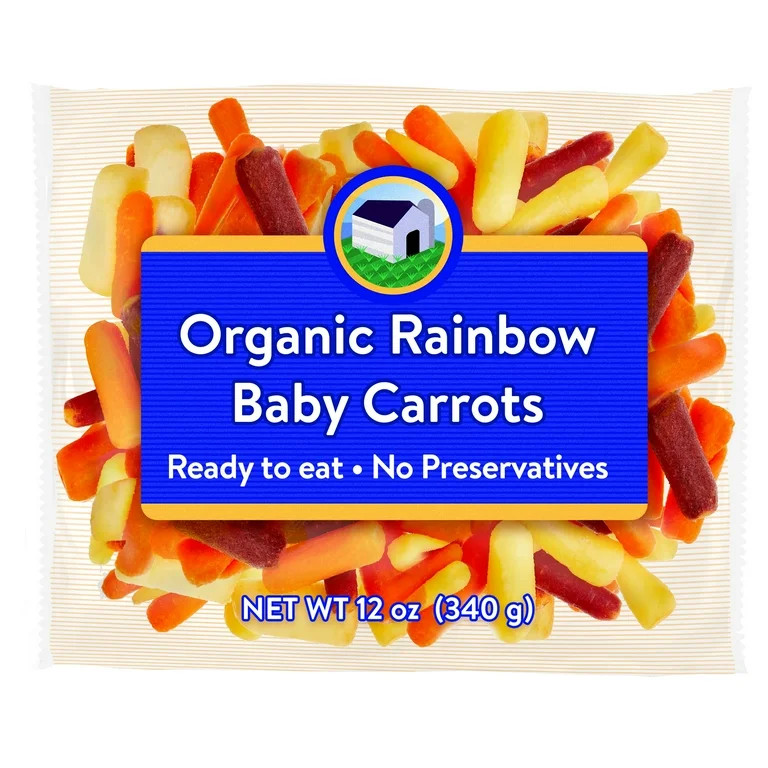 Organic Fresh Rainbow Baby Carrots, 12 oz, Bag | Walmart (US)