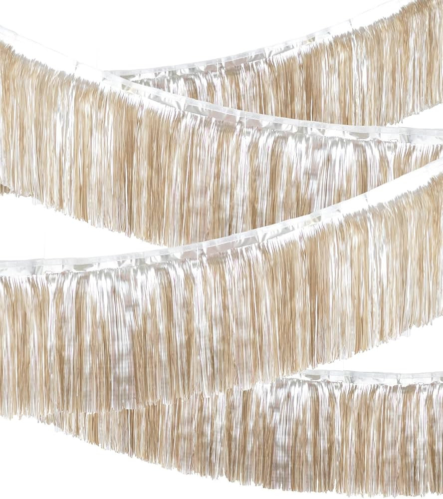 LILF Premium Fringe Tinsel Garland for Party Decorations Foil Metallic Tassels Banner Party Strea... | Amazon (US)