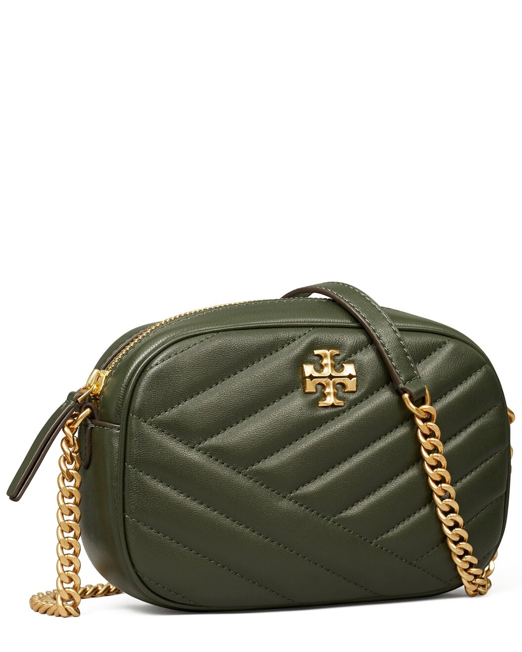 Kira Chevron Leather Camera Bag | Gilt & Gilt City