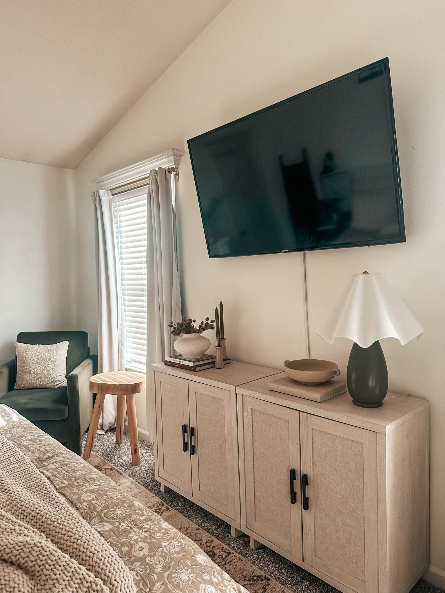 warmth and contrast coming together in our master bedroom 🤍

#LTKFindsUnder100 #LTKHoliday #LTKHome