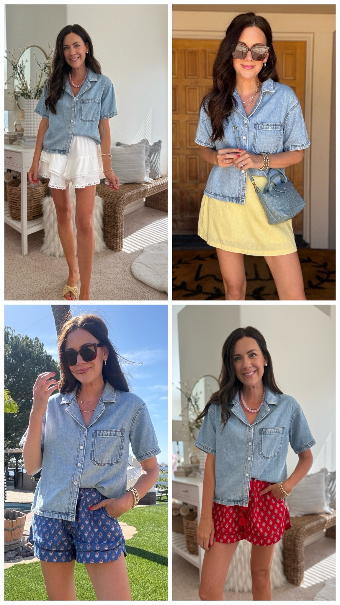Target chambray top—A MUST!! Wearing an xs, looks good with everything😍 summer closet staple!

#LTKSaleAlert #LTKSeasonal #LTKootd