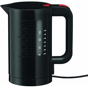 Bodum Bistro Electric Water Kettle, 34 Ounce, 1 Liter, Black | Amazon (US)