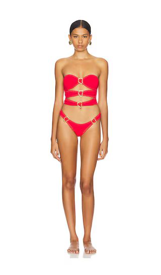 x Reina Olga Cage Bikini Set in Red | Revolve Clothing (Global)
