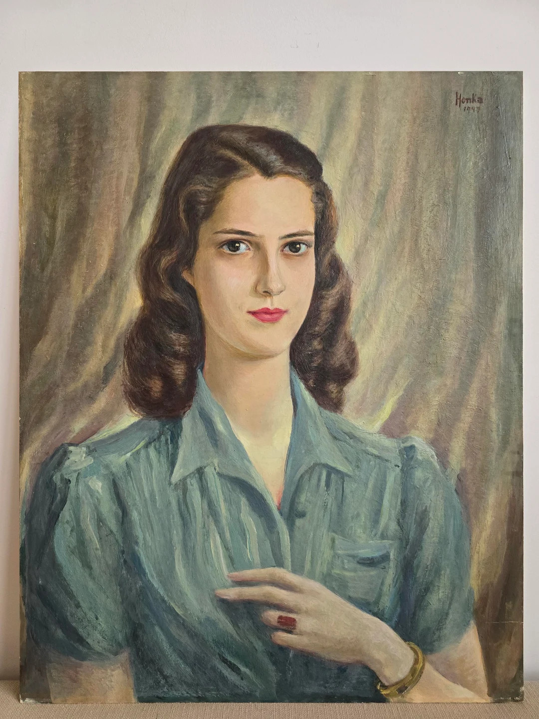 Vintage 1940's Portrait Painting of a Woman by Alexander Warshawsky - Etsy | Etsy (US)