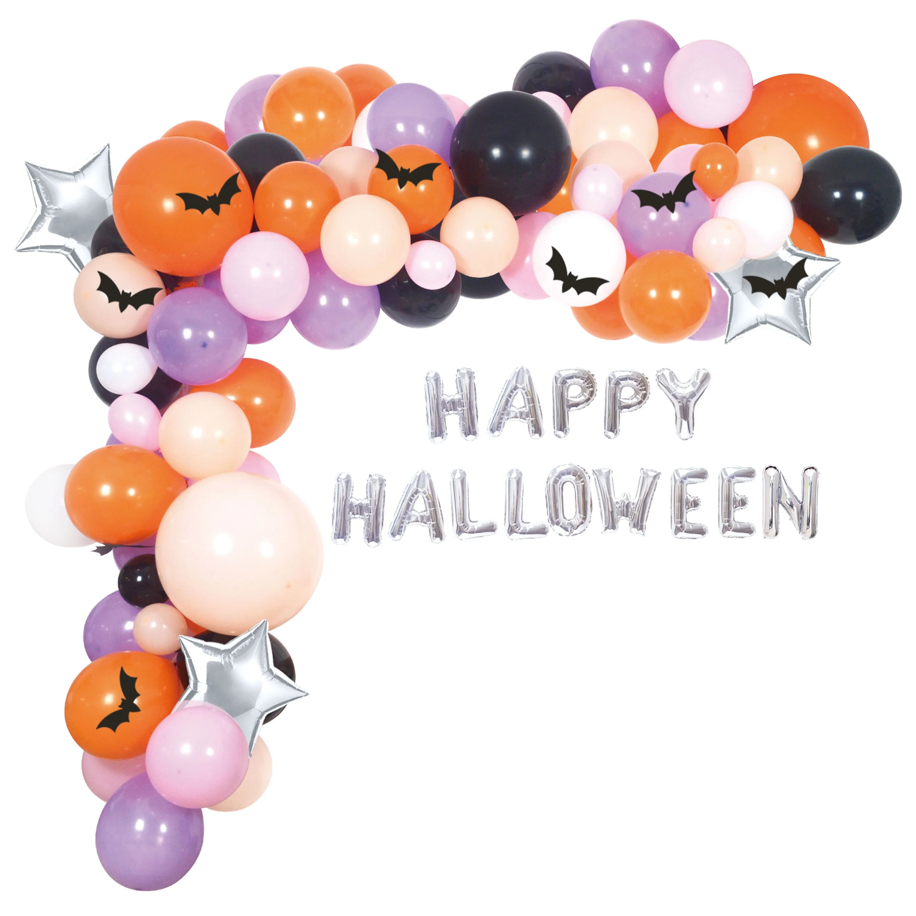 Way To Celebrate Halloween Rubber Balloon Garland, 16.4ft | Walmart (US)