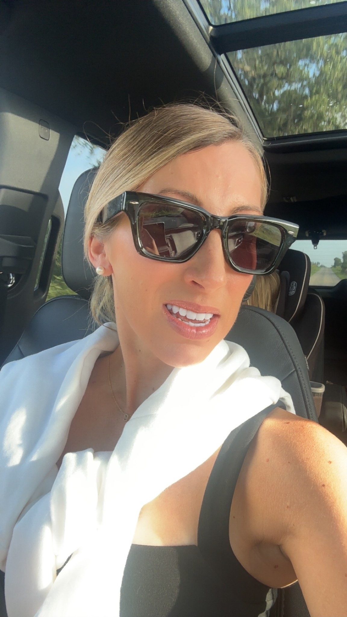 My favorite target sunnies are back in stock! The shape gives that perfect classic look that I’ve been looking for! They look black but they’re actually a dark green. Sunglasses, affordable sunglasses, Ray ban dupes, target sunglasses. Glassalwaysfull 

#LTKmomlife #LTKSeasonal #LTKdayinmylife