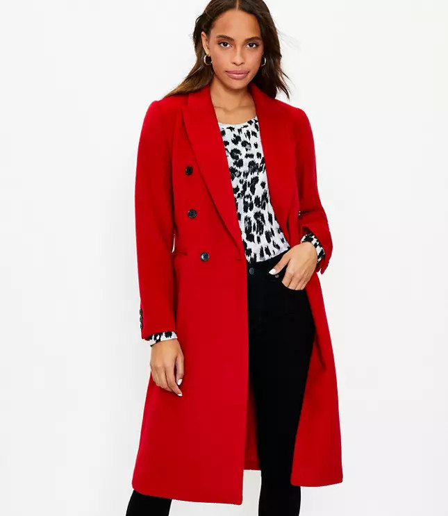 Double Breasted Coat | LOFT