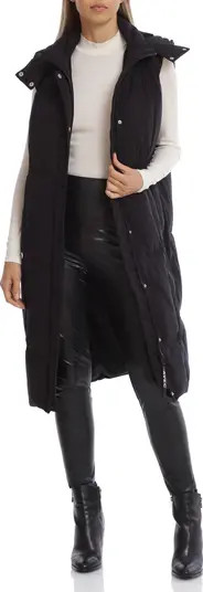 Avec Les Filles Thermalpuff™ Longline Hooded Puffer Vest | Nordstrom | Nordstrom