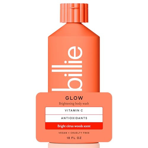 Billie Glow Brightening Womens Body Wash, 18 fl oz, Bright Citrus Woods Scent, Vegan, Cruelty Free | Amazon (US)