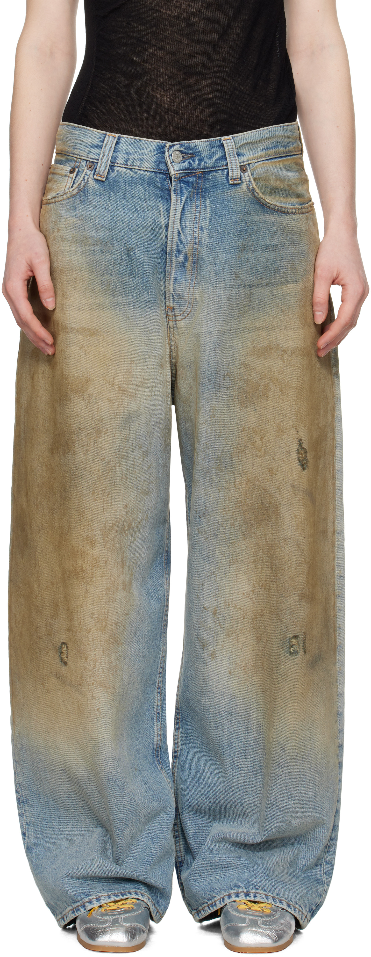 Acne Studios Blue Super Baggy Fit 2023 Jeans | SSENSE