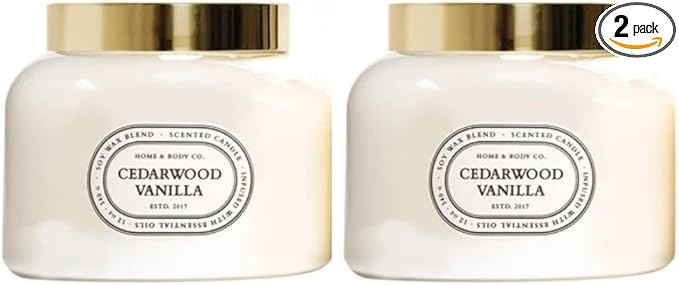 Home&Body Company Scented Candles 12 OZ Fragranced Candle, Soy Blend Wax, Infused with Essential ... | Amazon (US)