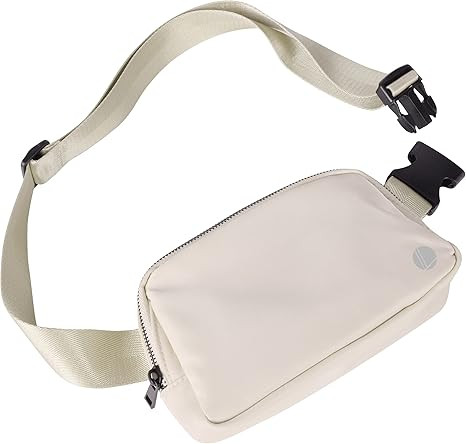 Leotruny Unisex Belt Bag Everywhere Waist Pack Waterproof for Travel Running Hiking (C03-Beige) | Amazon (US)