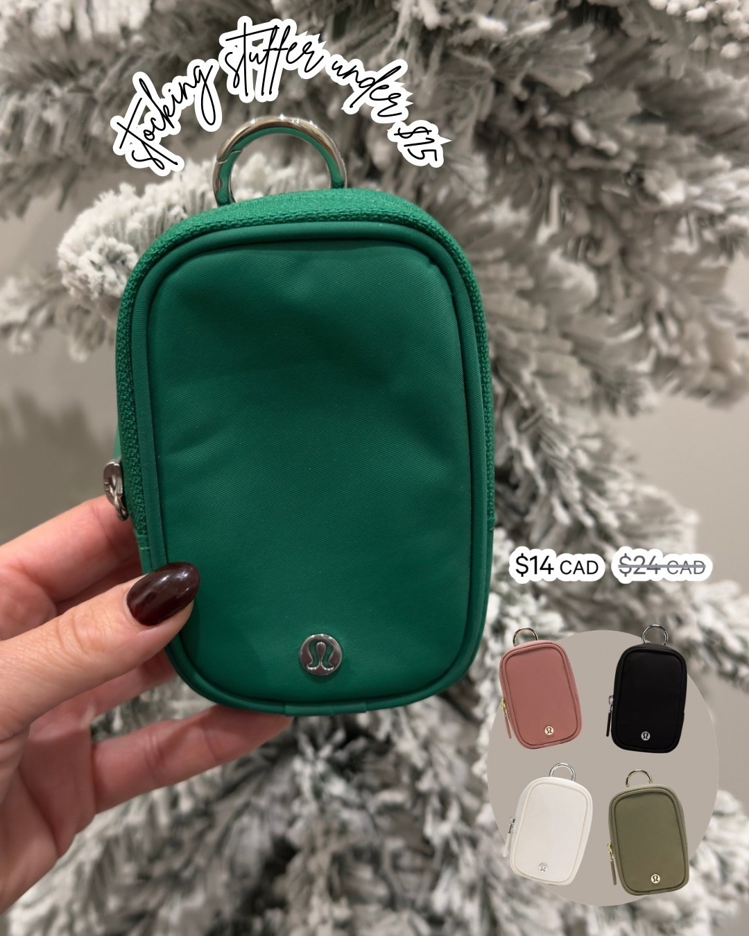 Stocking stuffer under $15! Clippable Lululemon pouch. Hold cards, money, keys, lipgloss, snacks, gum. Great for going on a walk or run, attaching to bags, for kids backpacks, etc.



#LTKsale #LTKcanada #LTKgiftguide