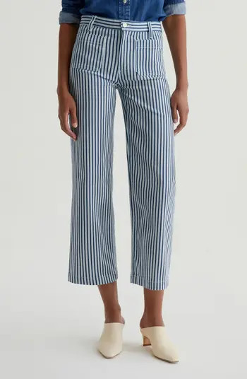 AG Kassie Patch Pocket High Waist Ankle Wide Leg Pants | Nordstrom | Nordstrom