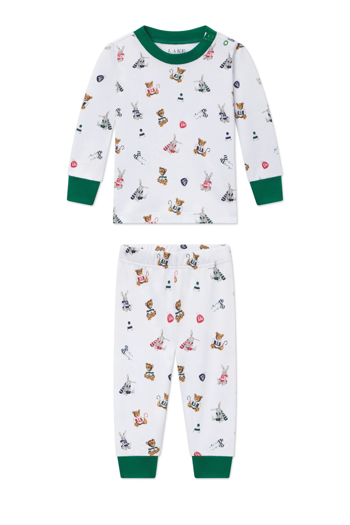 Baby Long-Long Set in Cozy Woodland | Lake Pajamas