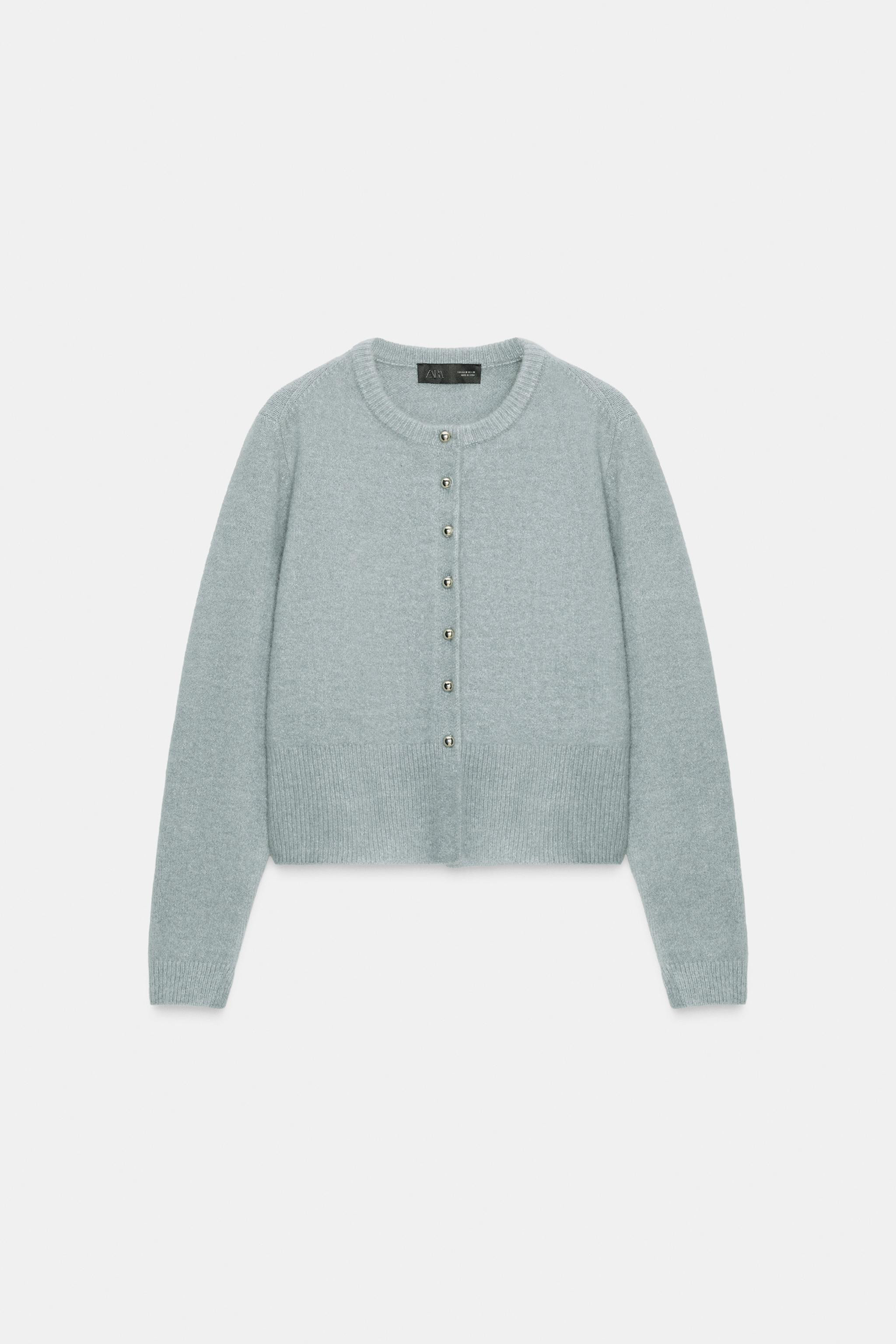 CARDIGAN WITH BALL BUTTONS | Zara AU
