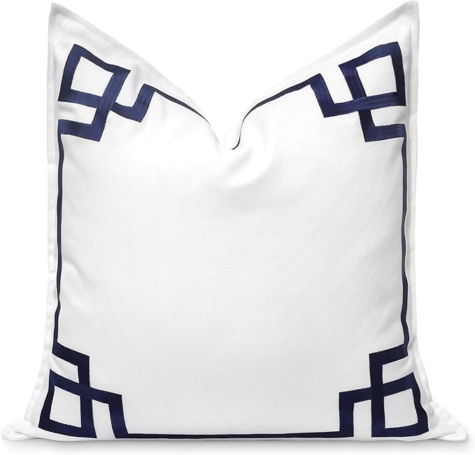 Hofdeco Premium Coastal Patio Indoor Outdoor Throw Pillow Cover Only, 20"x20" Water Repellent for... | Amazon (US)