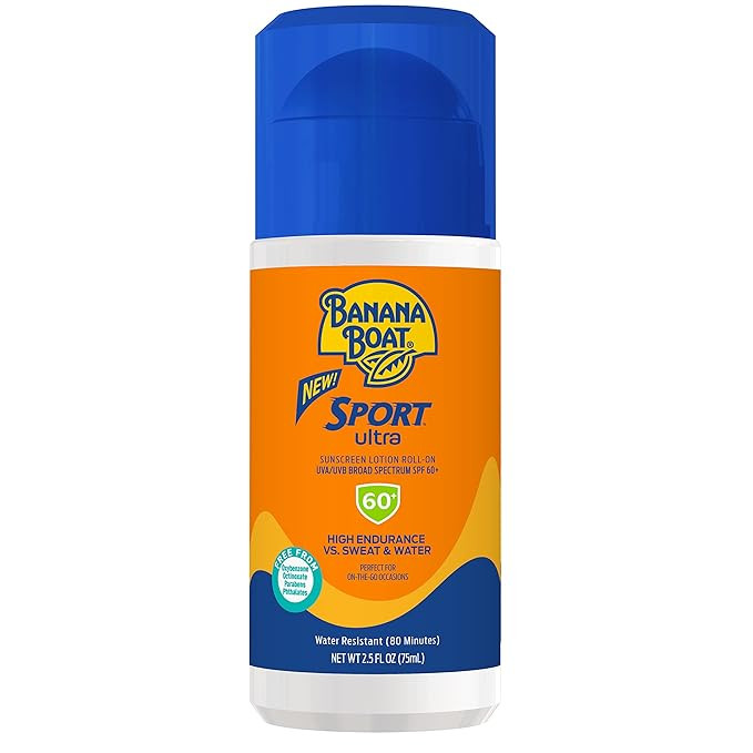 Banana Boat Sport Ultra SPF 60 Roll On Sunscreen, 2.5oz | Travel Size Sunscreen Roller, Roll On S... | Amazon (US)