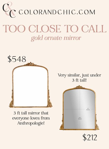 A very similar mirror to the Anthropologie Primrose Mirror! Around the same height and perfect for above dressers, beds, and more 

#LTKhome #LTKstyletip