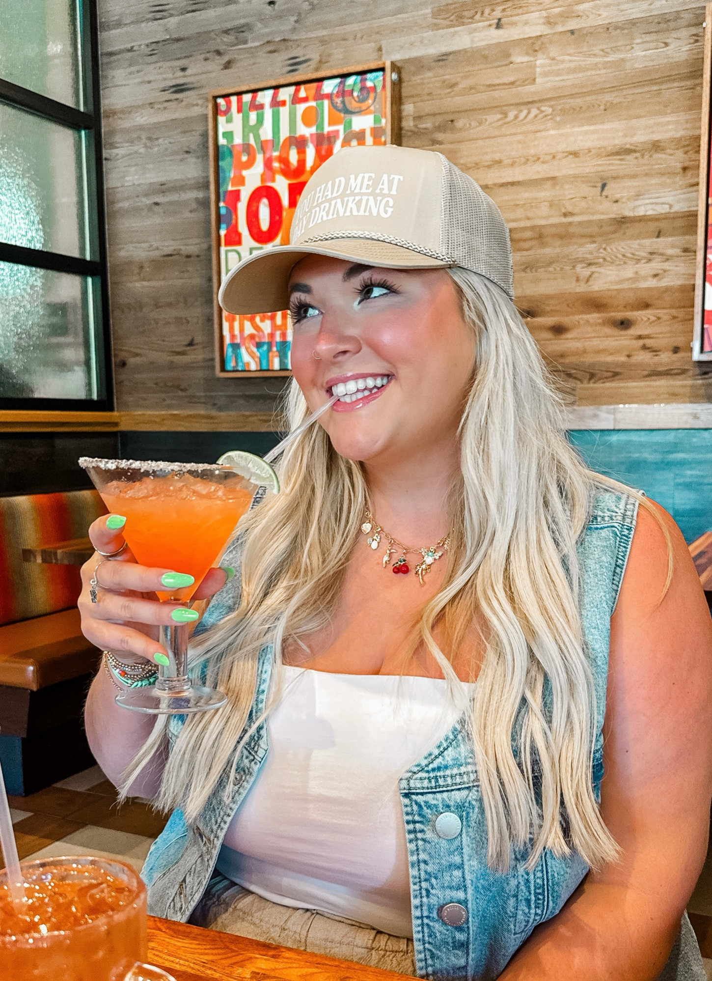 day drinkin 🍹
hat : the brim reapers

#LTKSaleAlert #LTKMidsize #LTKSummerSales